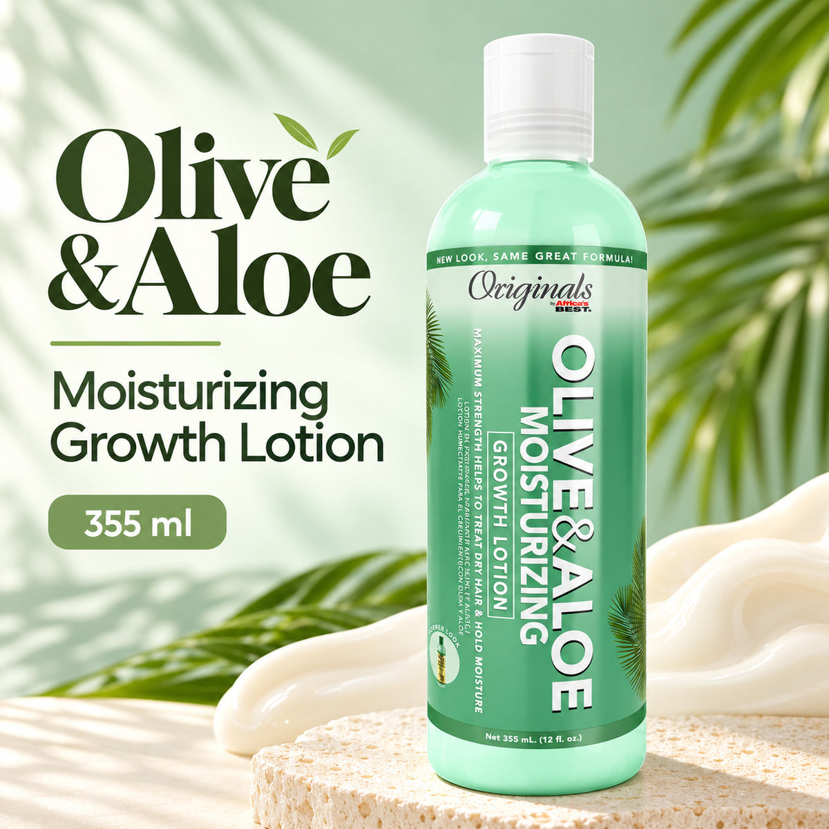Africa's Best Organic Olive Oil Moisturizing Growth Lotion 12oz