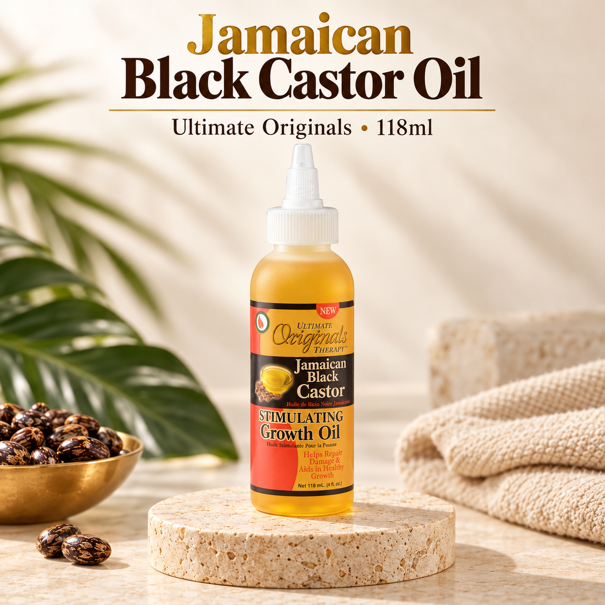 Africa’s Best Ultimate Originals Jamaican Black Castor Growth Oil 118ml – Hair & Scalp Care