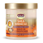 African Pride Shea Miracle leave-in conditioner jar on a white background