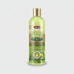 African Pride Olive Miracle 2-in-1 Shampoo bottle on a white background