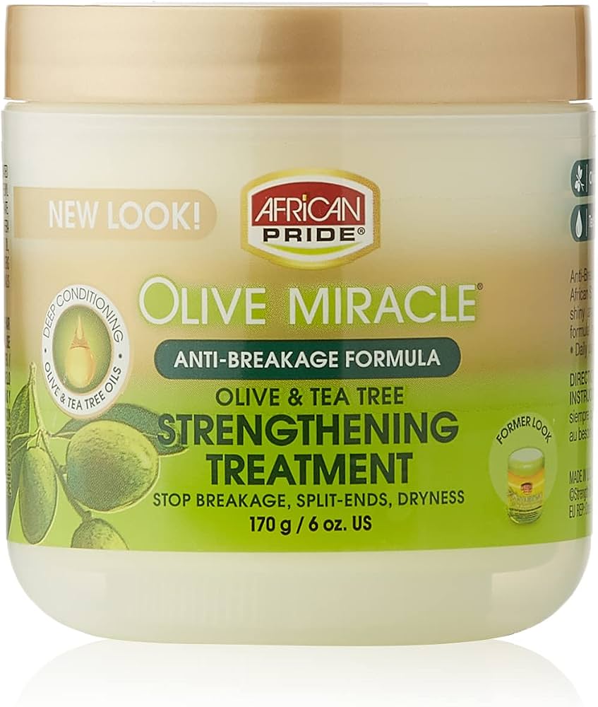 Soin sans rinçage anti-casse Olive Miracle d'African Pride, 170 g 