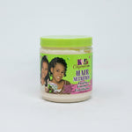 Jar of Kids Organics Hair Nutrition Protein Enriched Conditioner with green lid and label.