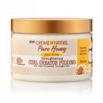 Jar of Creme of Nature Pure Honey Curl Creator Pudding on a white background