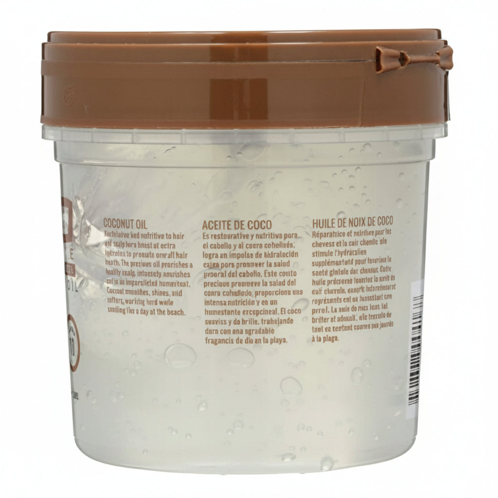 Eco Styler Coconut Oil Styling Gel 946ml container showcasing the nourishing gel formula for healthy, defined curls.