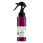 Purple spray bottle with black nozzle on a white background