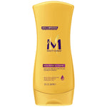 Yellow bottle of Motions Nourish & Care conditioner on a white background