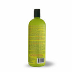 Green bottle with black cap on a white background