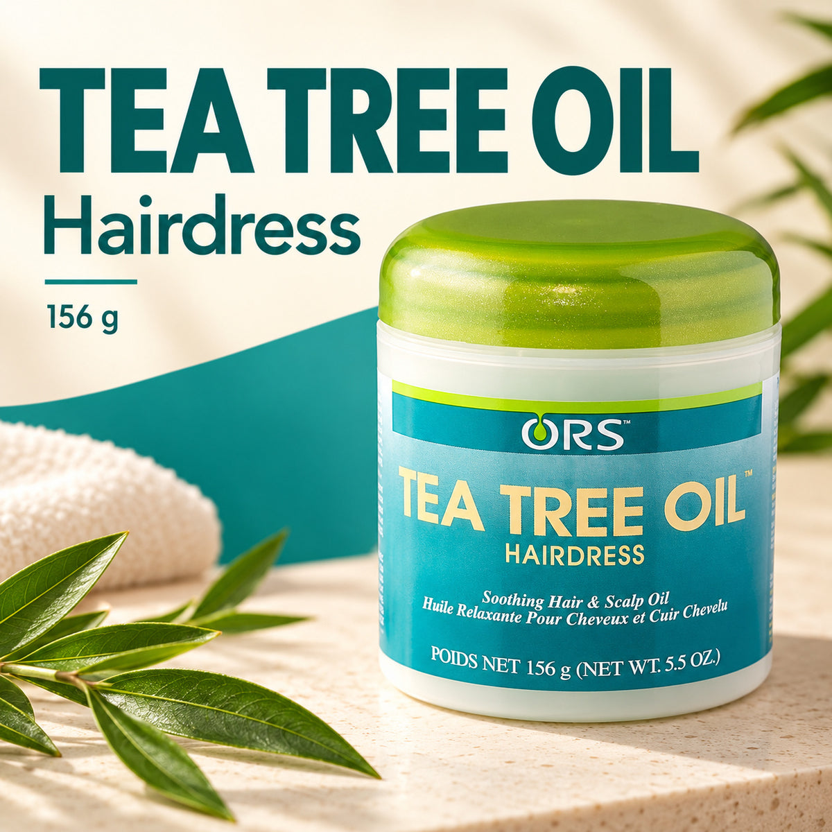ORS Huile d'olive Tea Tree Hairdress 156g