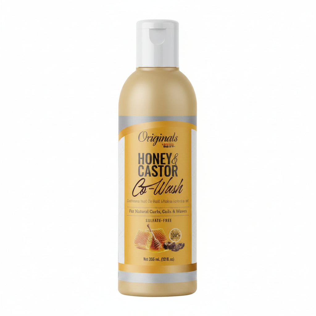 Honey & Castor Co-Wash bottle on a white background