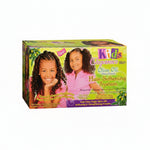 Box of Kids Organics Olive Oil Hair Softening System with two children on the packaging.
