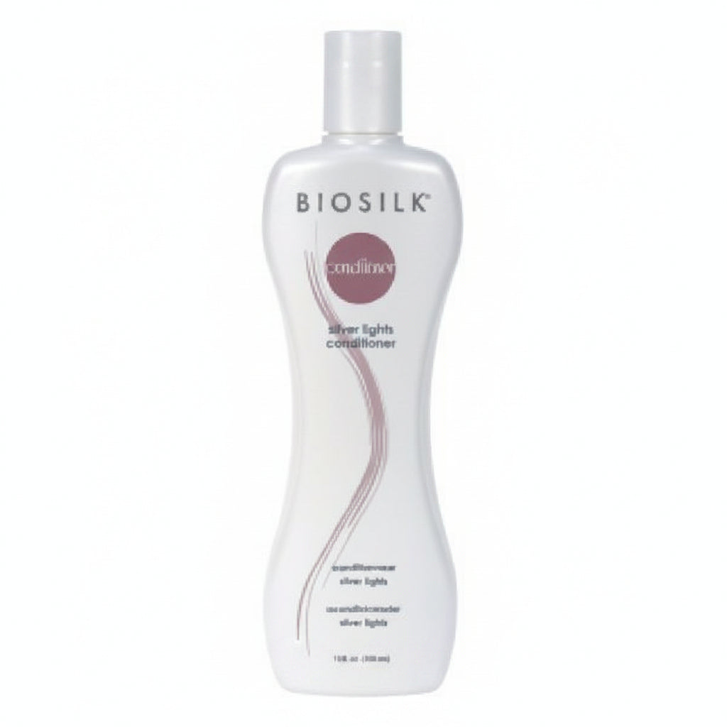 BioSilk conditioner bottle on a white background