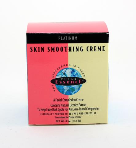 Clear Essence Skin Smoothing Moisturizer Creme packaging featuring rich color and dermatologist-inspired formula details.