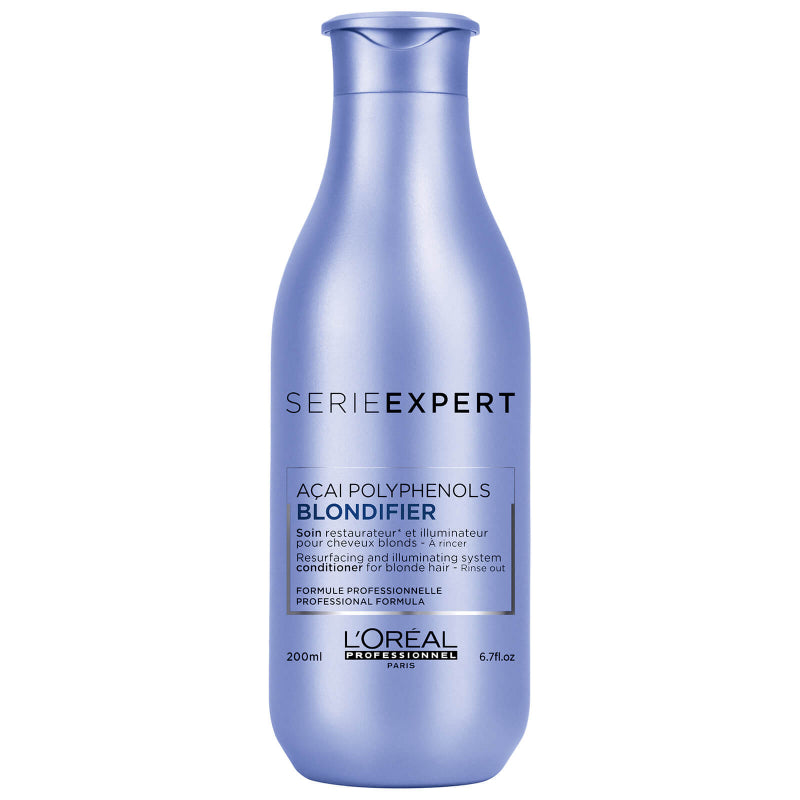 L'Oreal Serie Expert Blondifier shampoo bottle on a white background