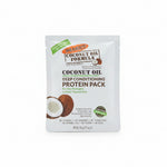 Packaging of Palmer's Coconut Oil Deep Conditioning Protein Pack, showing the product name, weight of 60g, and images of coconut oil and nuts.